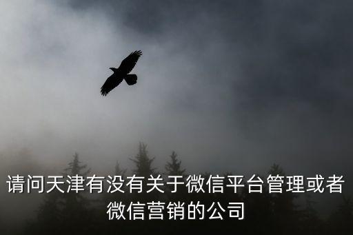 請(qǐng)問天津有沒有關(guān)于微信平臺(tái)管理或者微信營銷的公司