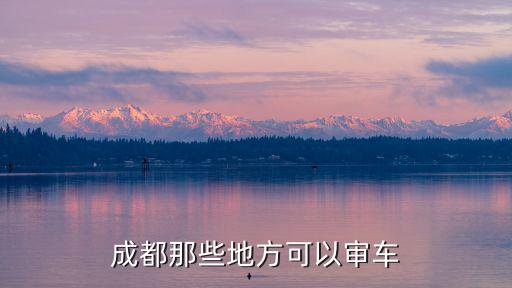 成都那些地方可以審車