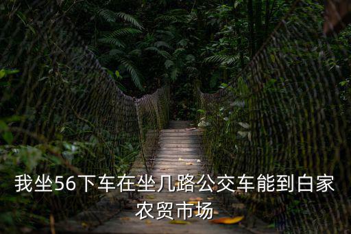 成都市致順路到白蓮農(nóng)貿(mào)市場(chǎng)坐車(chē)，我坐56下車(chē)在坐幾路公交車(chē)能到白家農(nóng)貿(mào)市場(chǎng)
