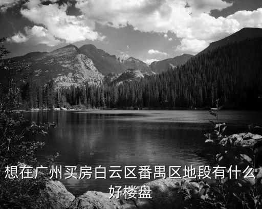 想在廣州買房白云區(qū)番禺區(qū)地段有什么好樓盤