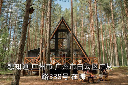想知道 廣州市 廣州市白云區廣從一路338號 在哪