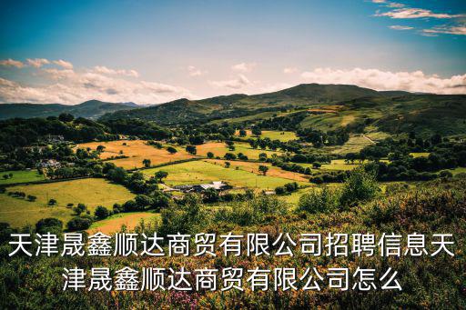 天津晟鑫順達(dá)商貿(mào)有限公司招聘信息天津晟鑫順達(dá)商貿(mào)有限公司怎么