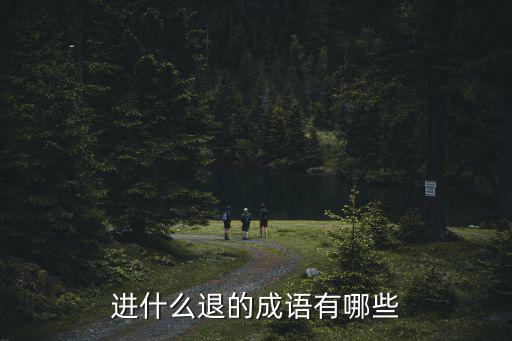 退字成語，有關以退為進的成語