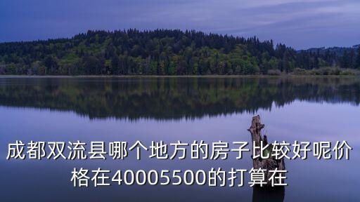 成都雙流縣哪個(gè)地方的房子比較好呢價(jià)格在40005500的打算在