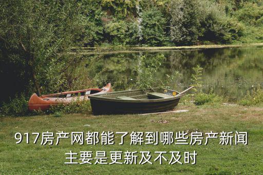 917房產(chǎn)網(wǎng)都能了解到哪些房產(chǎn)新聞主要是更新及不及時