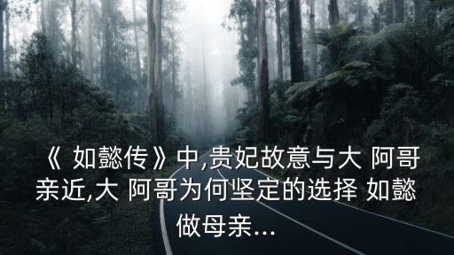 如懿傳大阿哥結局,藍海決心為如懿報仇五阿哥一路走好