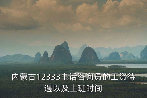 內蒙古12333電話咨詢員的工資待遇以及上班時間