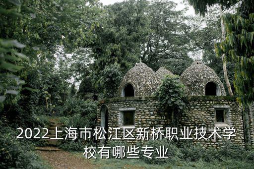 2022上海市松江區新橋職業技術學校有哪些專業