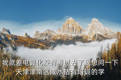 我就差電算化沒有考過去了我想問一下天津津南區咸水沽有培訓的學