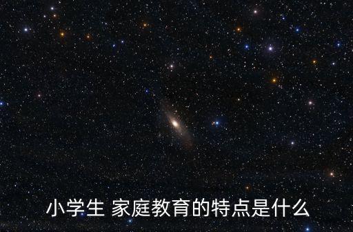  小學生 家庭教育的特點是什么