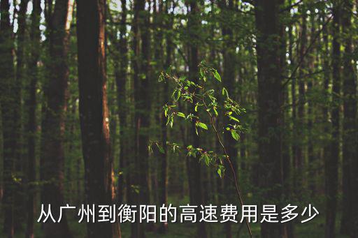 衡陽(yáng)到廣州的高速公路收費(fèi)多少錢(qián)，從廣州到衡陽(yáng)的高速費(fèi)用是多少