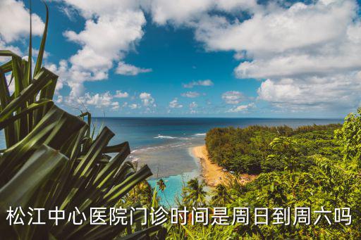 松江中心醫院門診時間是周日到周六嗎