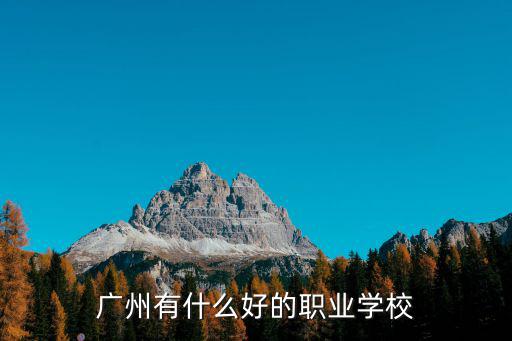 廣州有什么好的職業學校