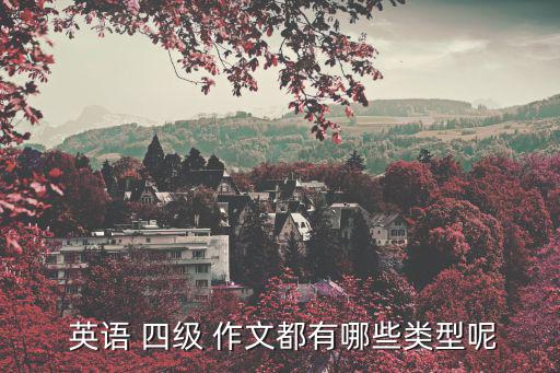  英語 四級 作文都有哪些類型呢