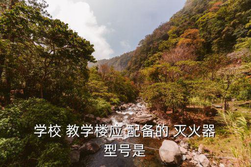  學校 教學樓應 配備的 滅火器 型號是