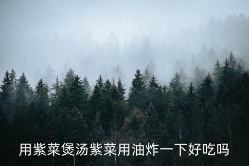 用紫菜煲湯紫菜用油炸一下好吃嗎