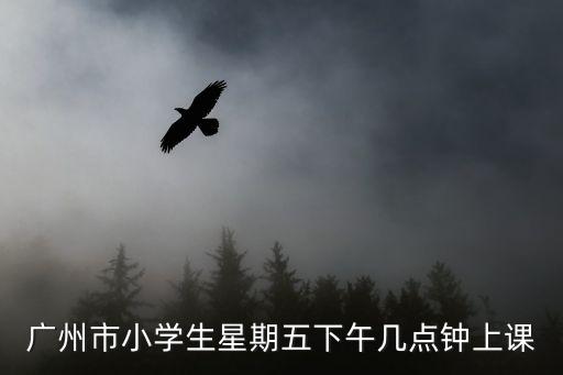 廣州小學(xué)生網(wǎng)上怎么上課，廣州市小學(xué)生星期五下午幾點鐘上課