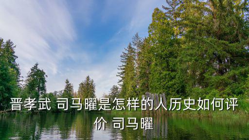 晉孝武 司馬曜是怎樣的人歷史如何評價 司馬曜