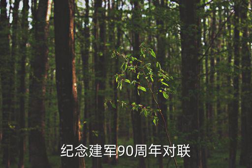 紀念建軍90周年對聯(lián)