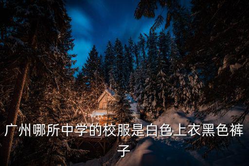 廣州哪所中學的校服是白色上衣黑色褲子