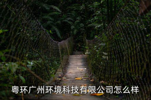 粵環廣州環境科技有限公司怎么樣