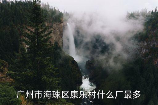 廣州市海珠區康樂村什么廠最多