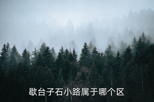 歇臺子石小路屬于哪個區
