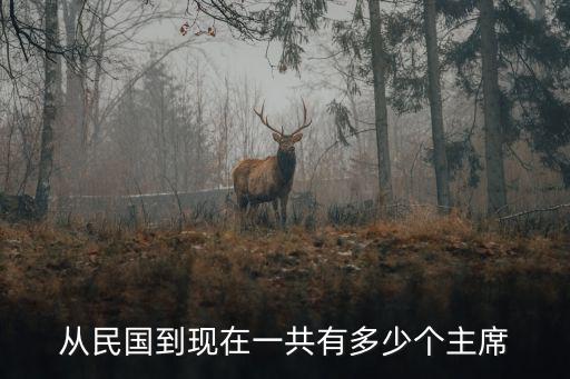 從民國到現(xiàn)在一共有多少個主席