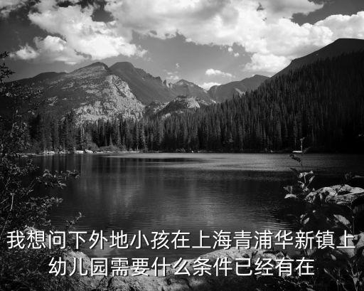 我想問下外地小孩在上海青浦華新鎮(zhèn)上幼兒園需要什么條件已經(jīng)有在