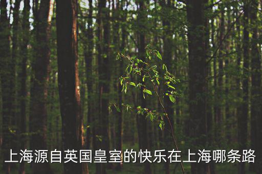 上海源自英國皇室的快樂在上海哪條路