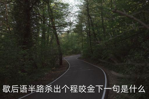 半路殺出個程咬金是什么意思，歇后語半路殺出個程咬金下一句是什么