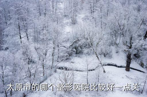 太原市的哪個整形醫院比較好一點關