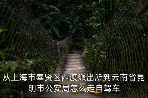 從上海市奉賢區西渡派出所到云南省昆明市公安局怎么走自駕車