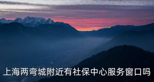 上海兩彎城附近有社保中心服務窗口嗎