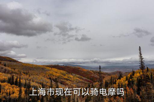 上海市現(xiàn)在可以騎電摩嗎