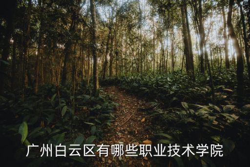 廣州白云區(qū)有哪些職業(yè)技術學院