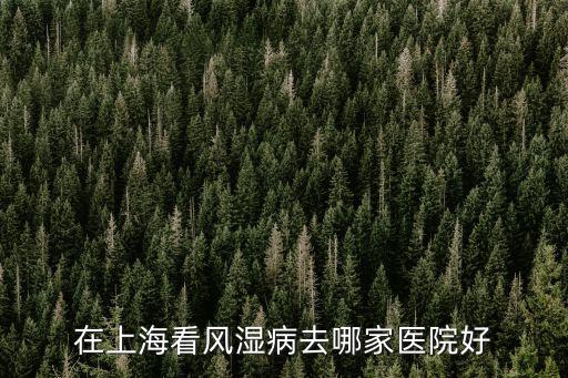 在上海看風濕病去哪家醫院好