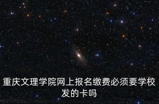 重慶文理學院網上報名繳費必須要學校發的卡嗎