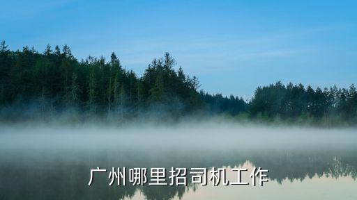 廣州哪里招司機工作