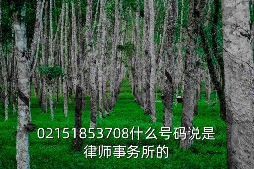 02151853708什么號碼說是律師事務所的
