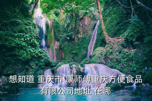 想知道 重慶市 康師傅重慶方便食品有限公司地址 在哪