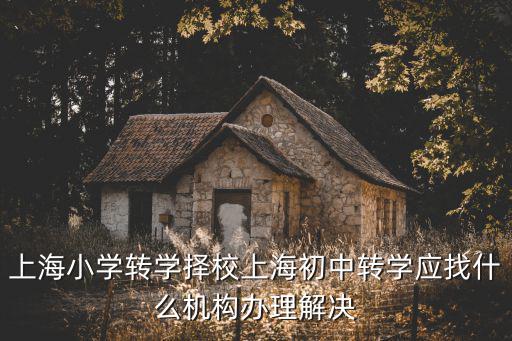上海小學轉學擇校上海初中轉學應找什么機構辦理解決
