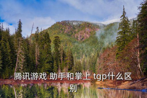 tgp助手,騰訊游戲助手:手機tgp也是tx游戲
