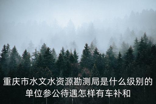 重慶市陪水水連服鎮，重慶市水文水資源勘測局是什么級別的單位參公待遇怎樣有車補和
