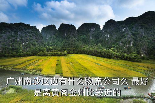 廣州南沙這邊有什么物流公司么 最好是離黃閣金州比較近的