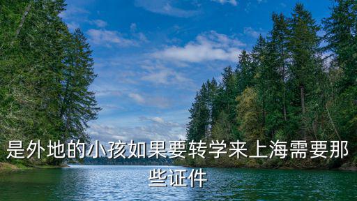 是外地的小孩如果要轉(zhuǎn)學(xué)來(lái)上海需要那些證件