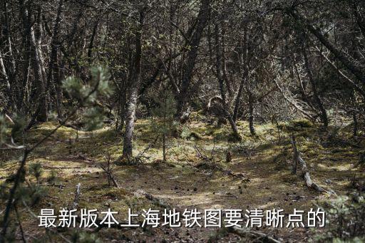 最新版本上海地鐵圖要清晰點的