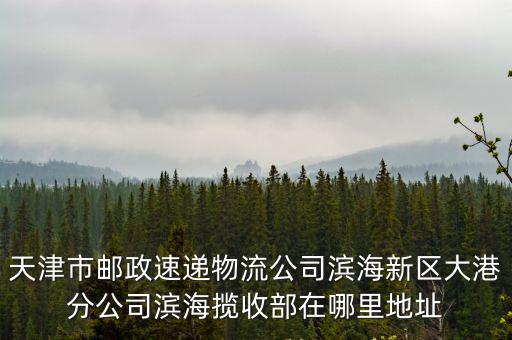 天津市郵政速遞物流公司濱海新區(qū)大港分公司濱海攬收部在哪里地址