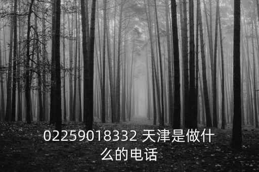 02259018332 天津是做什么的電話