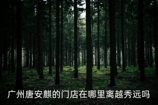 廣州唐安麒的門店在哪里離越秀遠嗎